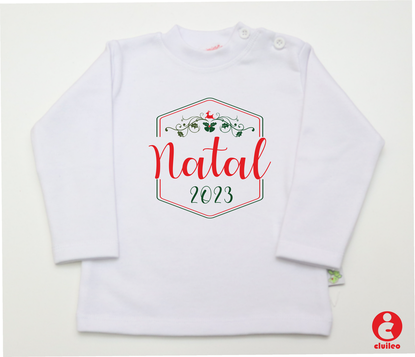 Camisola Bebé "Natal 2023" Algodão com carda