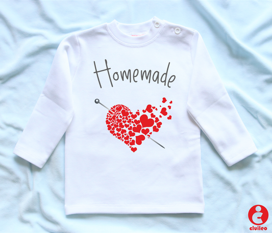 Camisola Bebé "Homemade" Algodão com carda