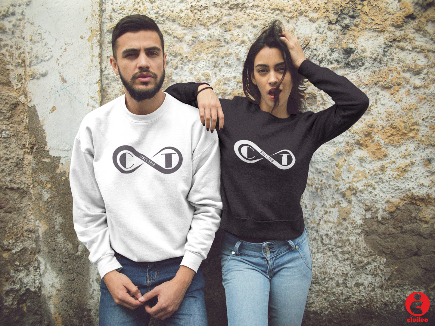 Sweatshirt Homem Personalizada " Iniciais nome, since ano, infinito", algodão orgânico