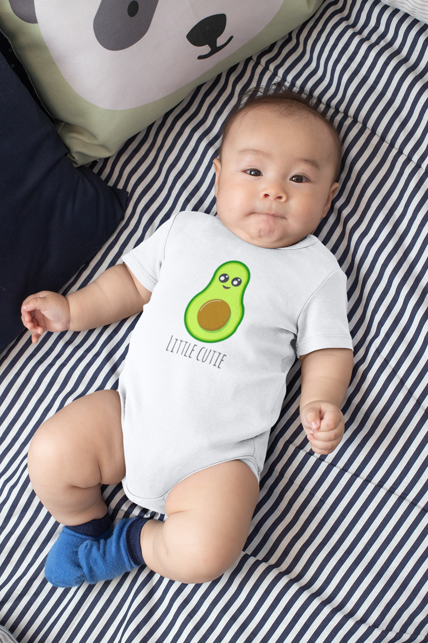 Body Bebé" Little Cutie Avocado" Abacate 100% algodão