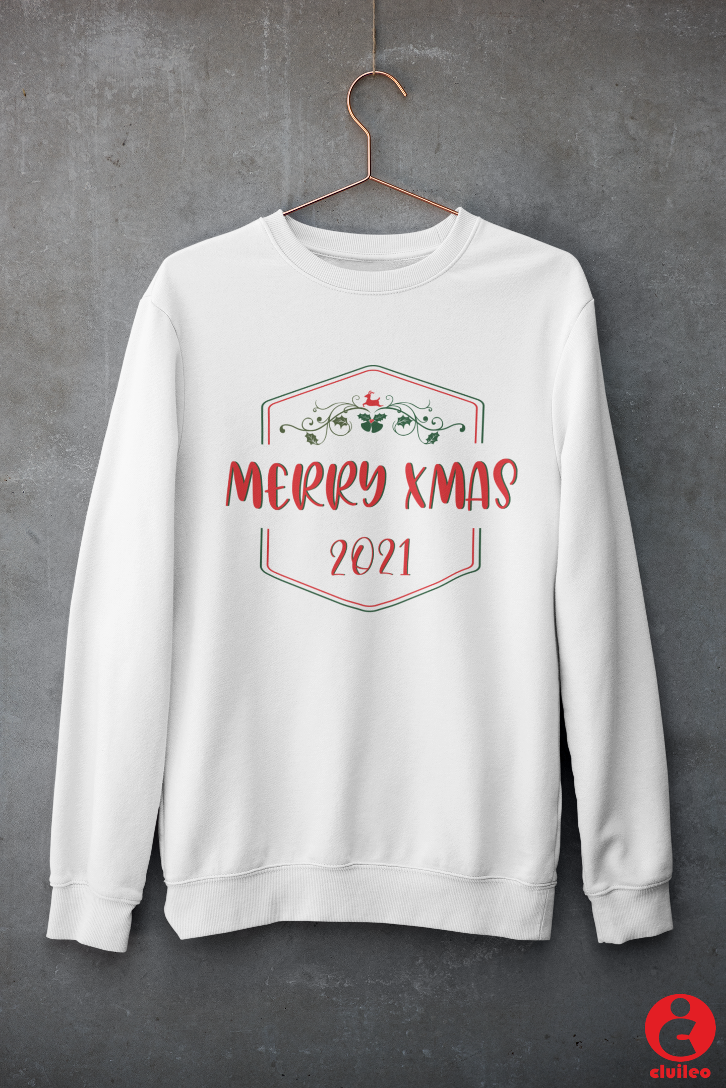 Sweatshirt mulher "Merry xmas 2021"