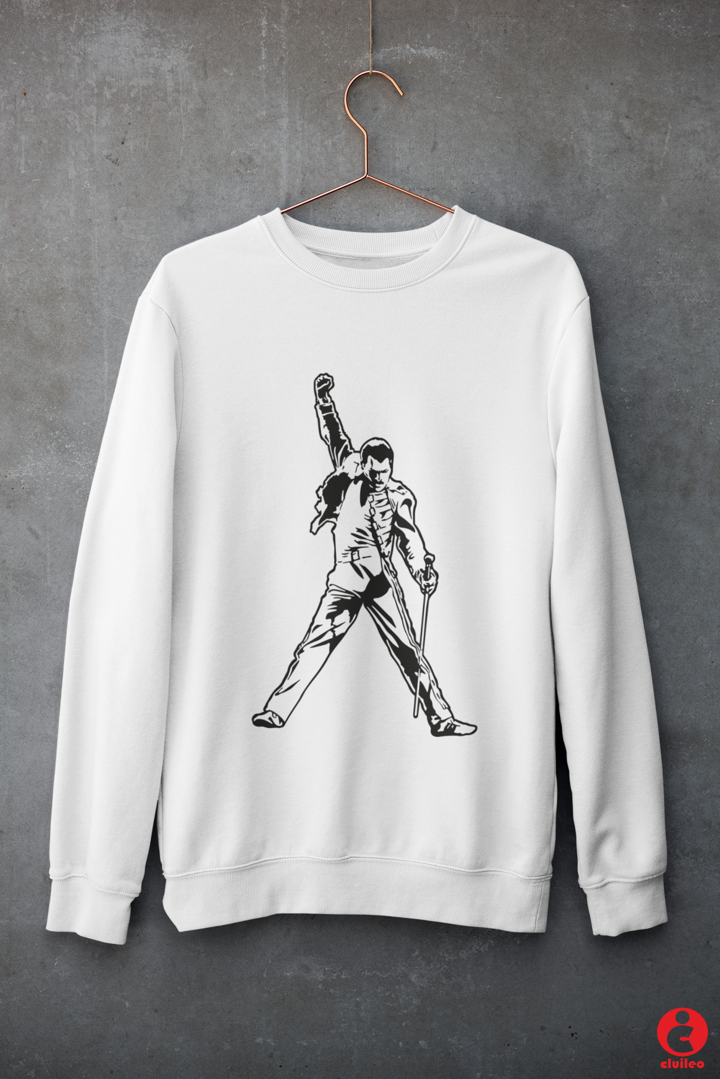 Sweatshirt  "Celebridades Silhueta- Freddie Mercury"