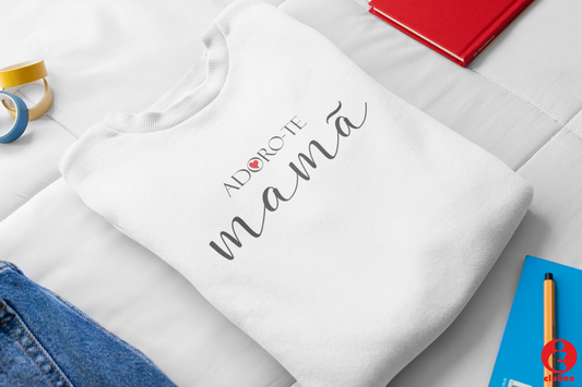 Sweatshirt criança personalizada "Adoro-te mamã"