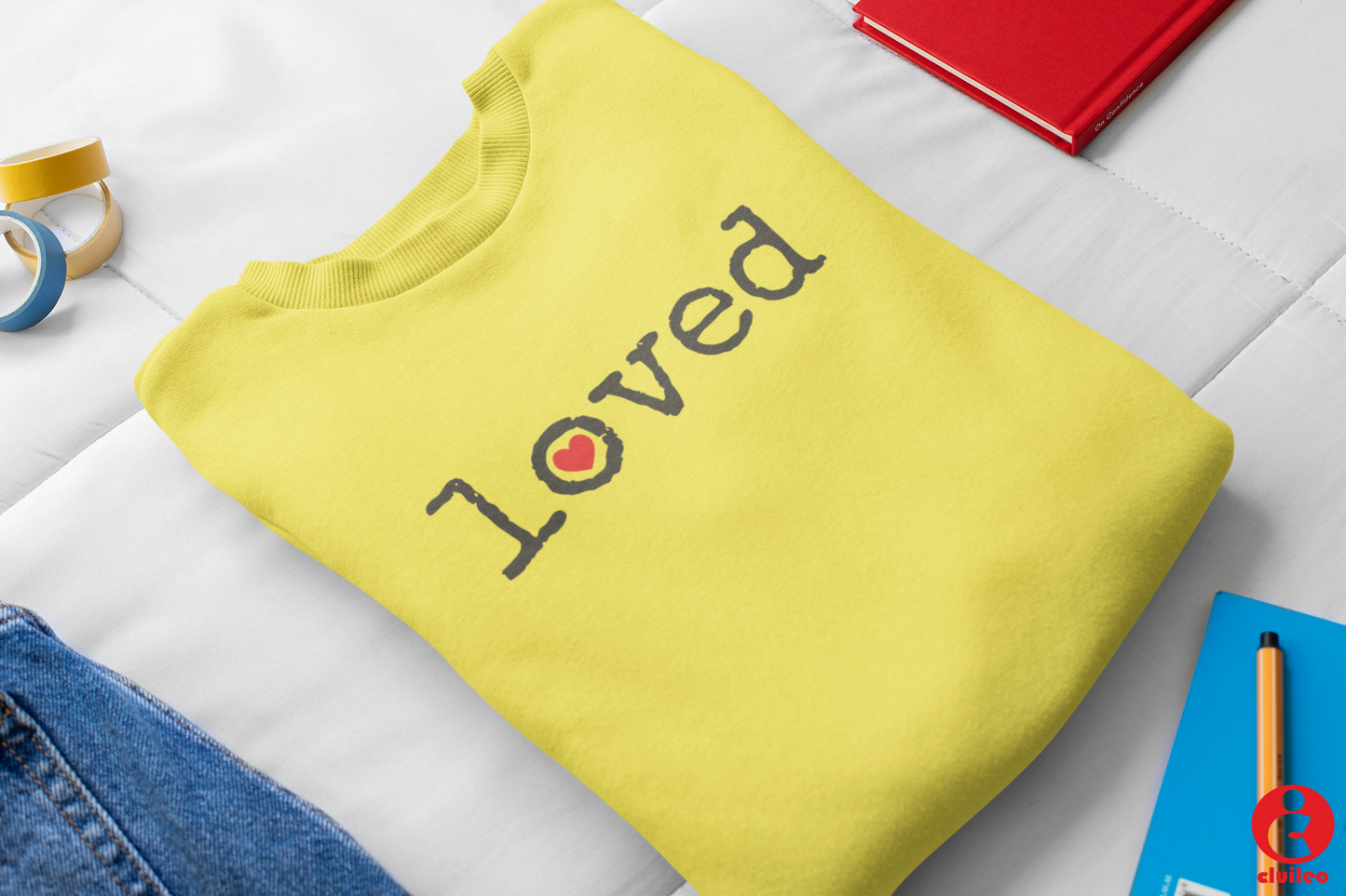 Sweatshirt criança personalizada "loved"