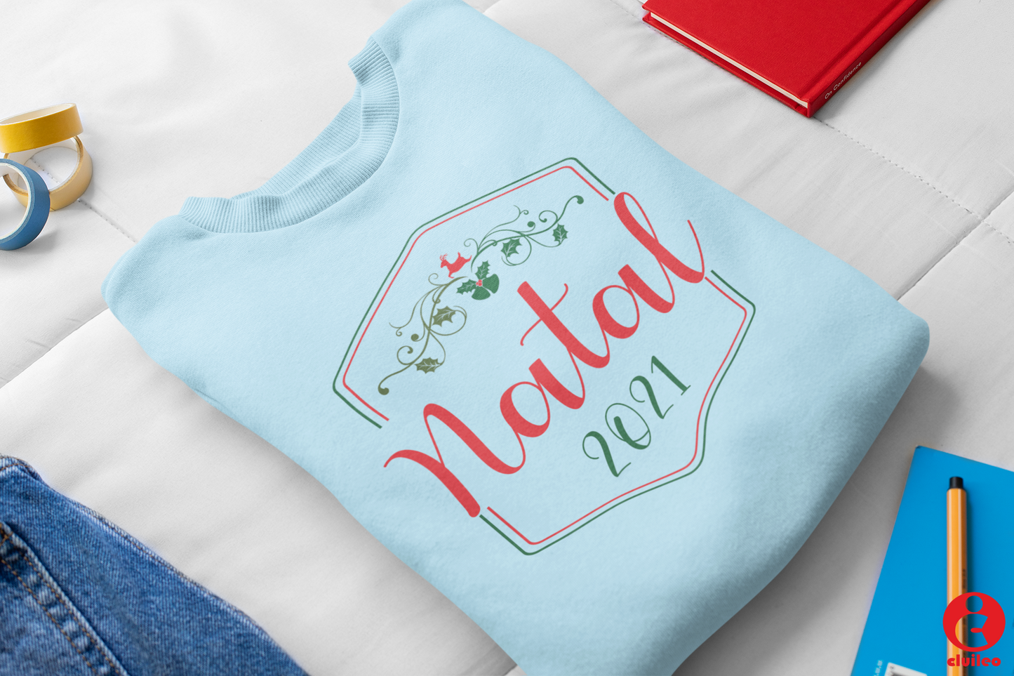 Sweatshirt criança personalizada "Natal 2021"