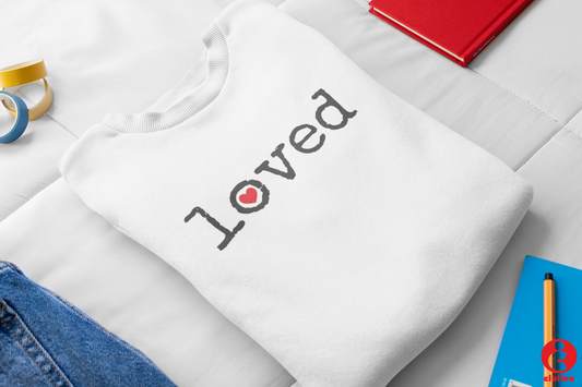 Sweatshirt criança personalizada "loved"