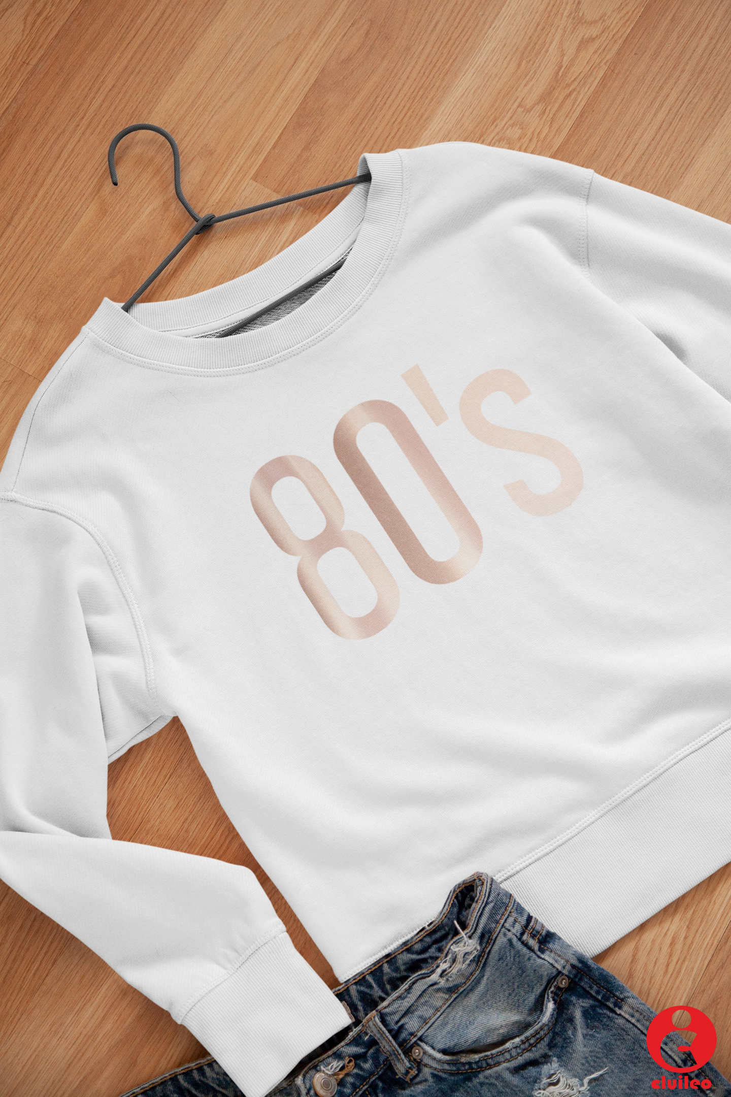 Sweatshirt Mulher Personalizada "80's", algodão orgânico