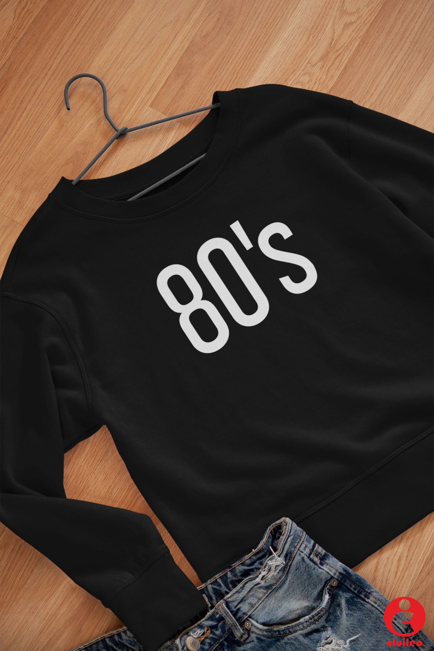 Sweatshirt Mulher Personalizada "80's", algodão orgânico