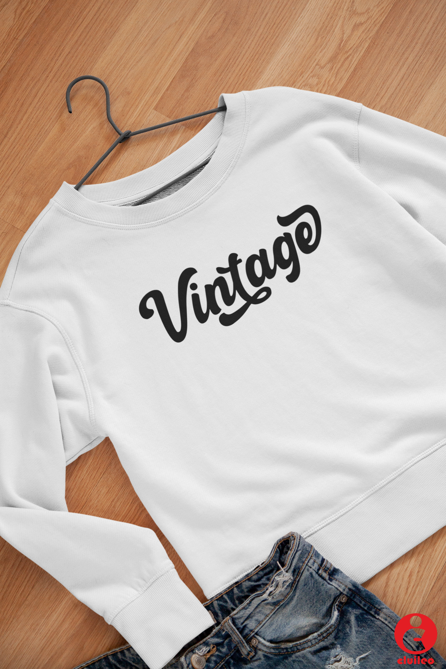 Sweatshirt Mulher Personalizada "Vintage", algodão orgânico