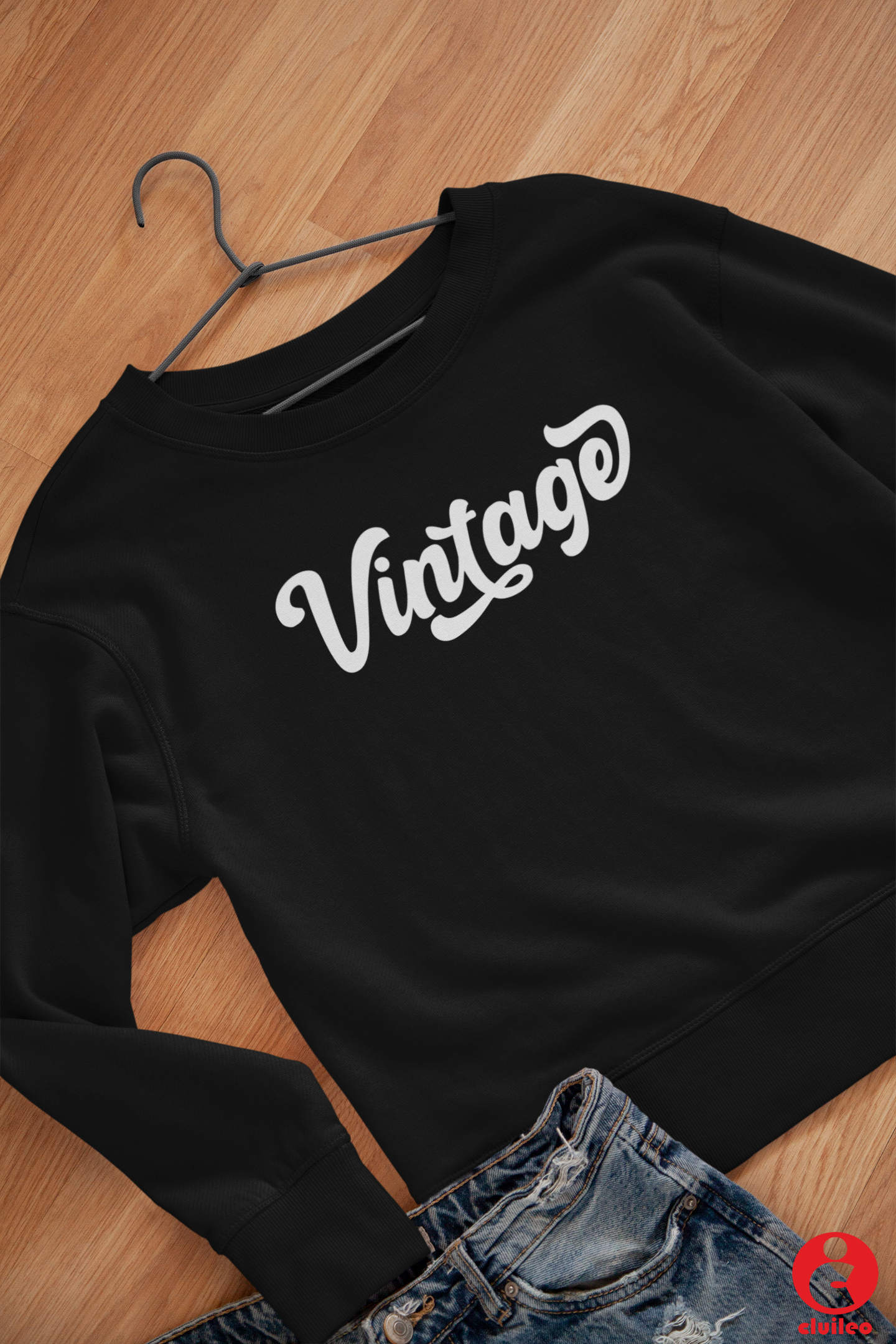 Sweatshirt Mulher Personalizada "Vintage", algodão orgânico