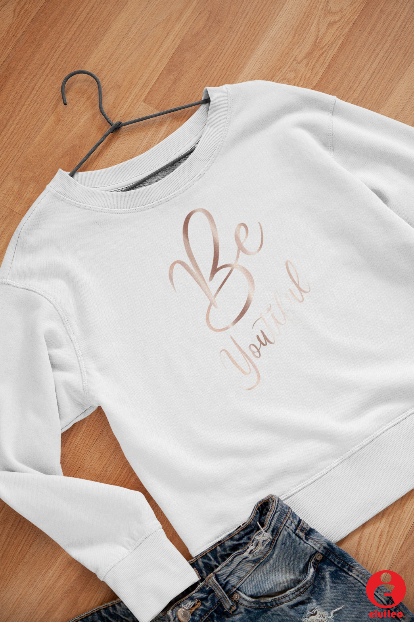 Sweatshirt Mulher "Be youtiful", algodão orgânico