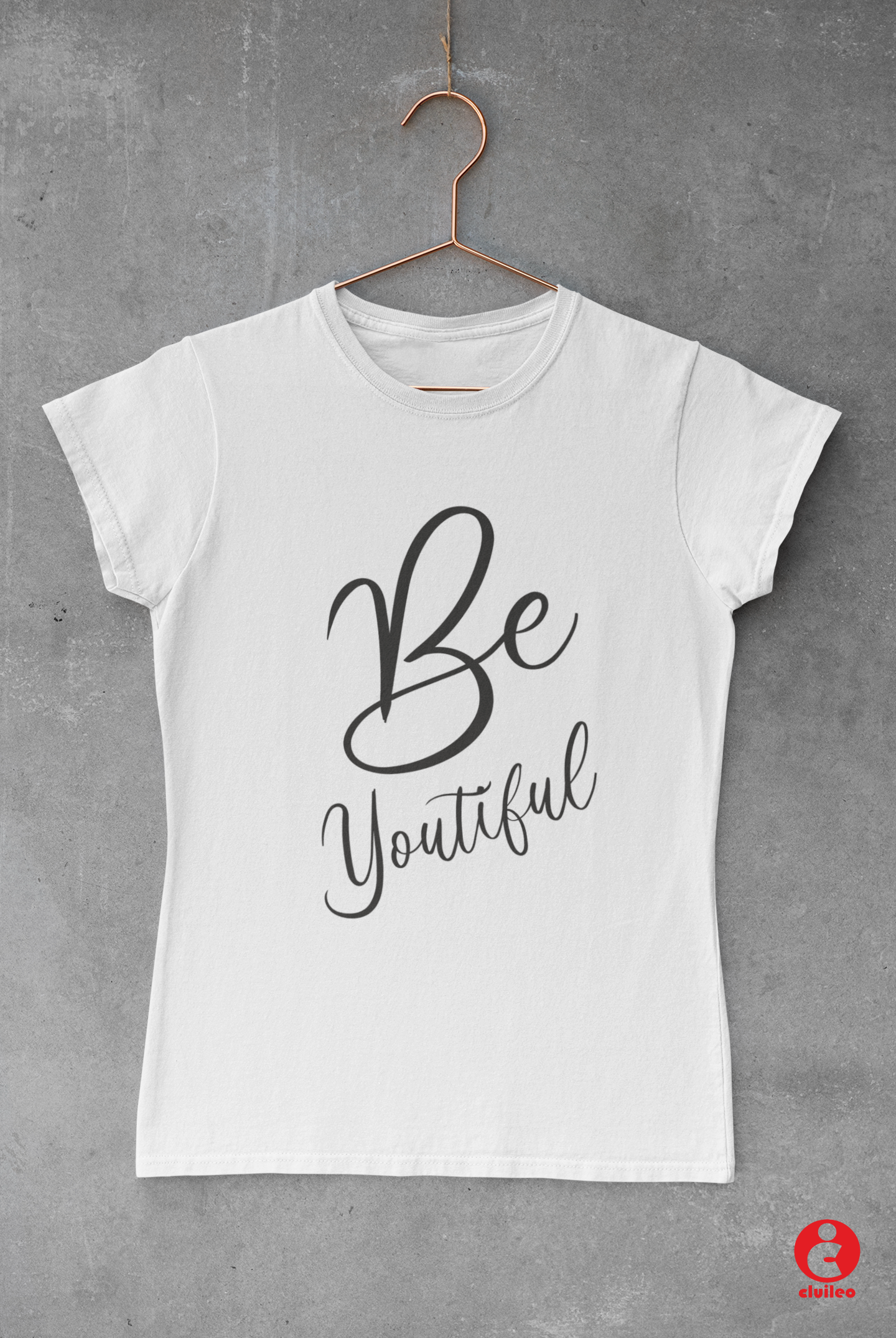 T-shirt Mulher "Be youtiful" 100% Algodão