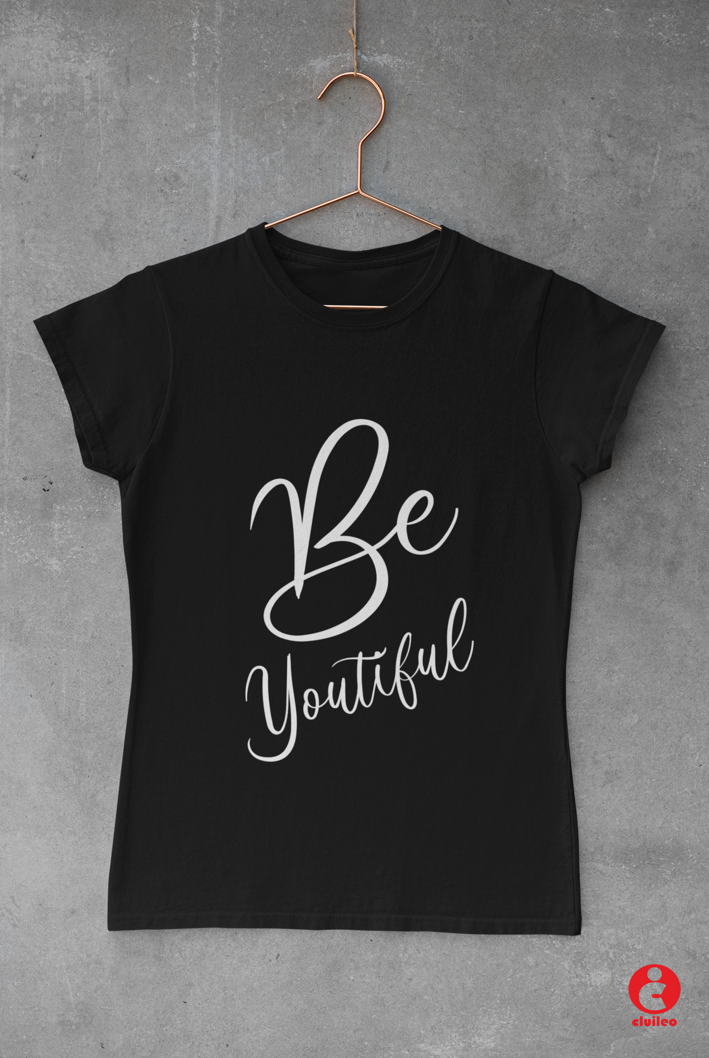 T-shirt Mulher "Be youtiful" 100% Algodão