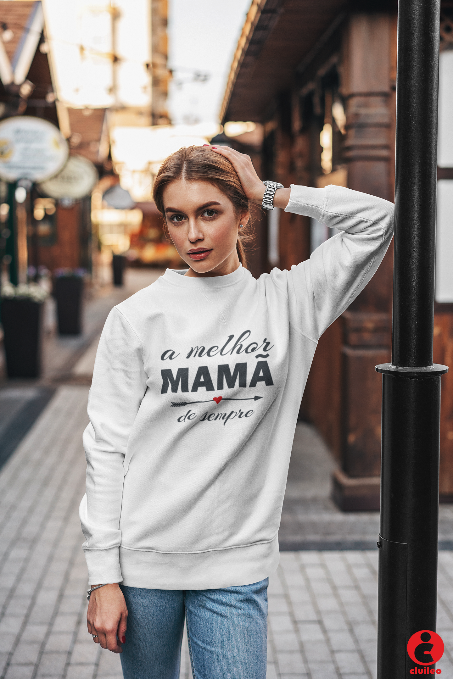 Sweatshirt mulher a melhor mamã de sempre – cluileo