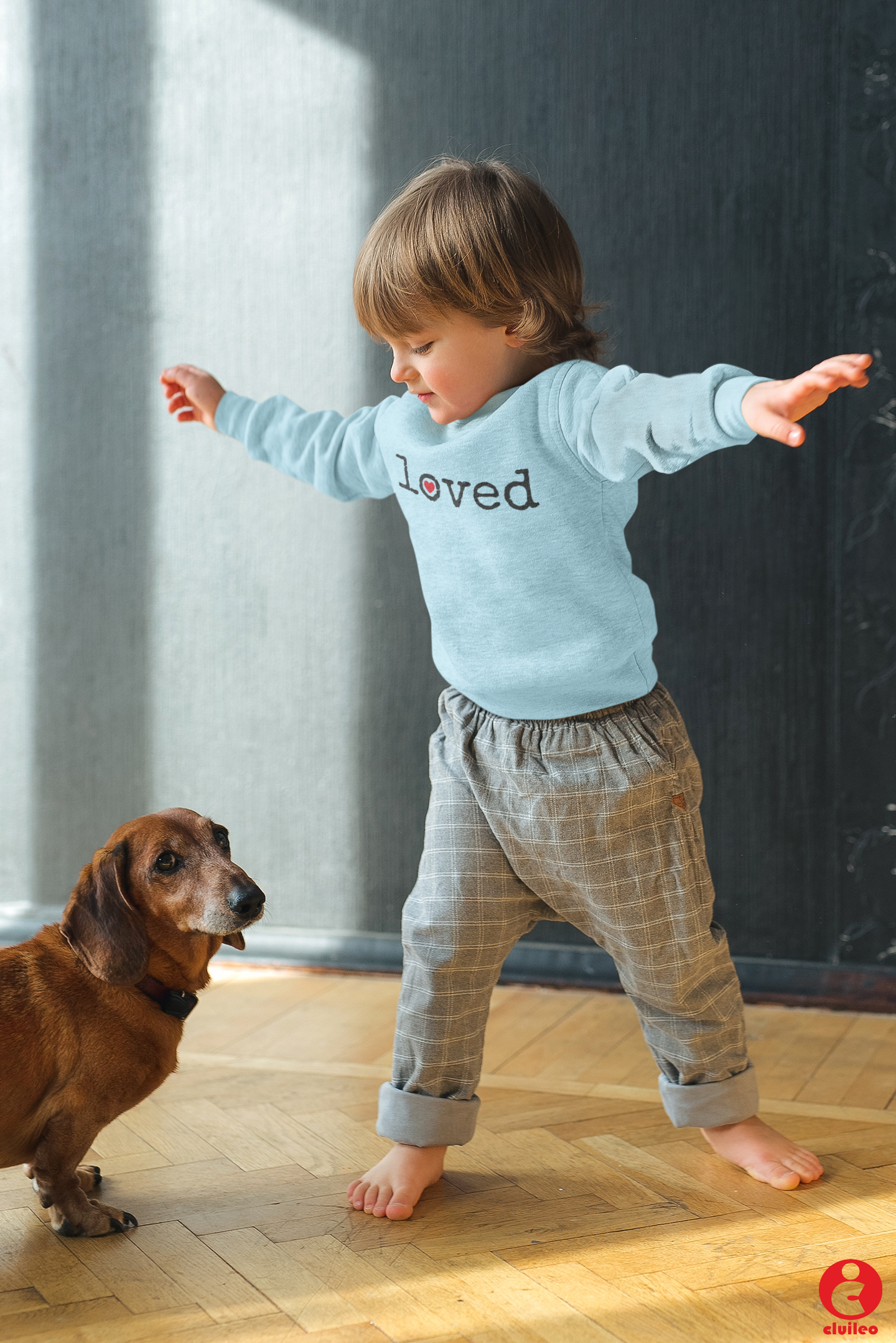 Sweatshirt criança personalizada "loved"